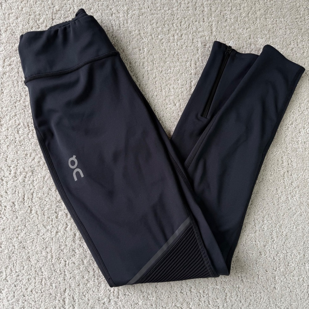 On Cloud Running Long Distance Leggings Black XS Womens Activewear Leggings